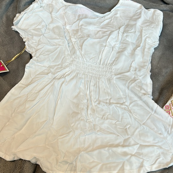 Lily Pulitzer Kids White Top with Embroidery-10/12 kids - Picture 5 of 5